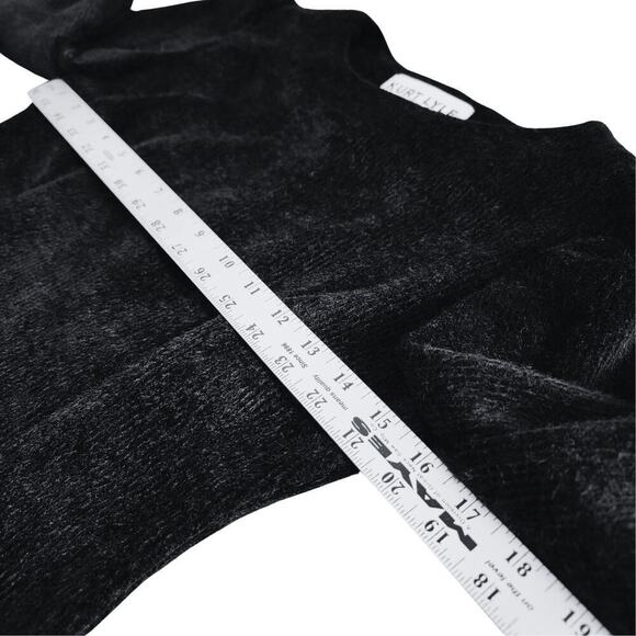 *RARE* KURT LYLE Smooth Minky Sweater w/ Leg-Of-Mutton Sleeves Womens XS Elegant - Picture 7 of 12